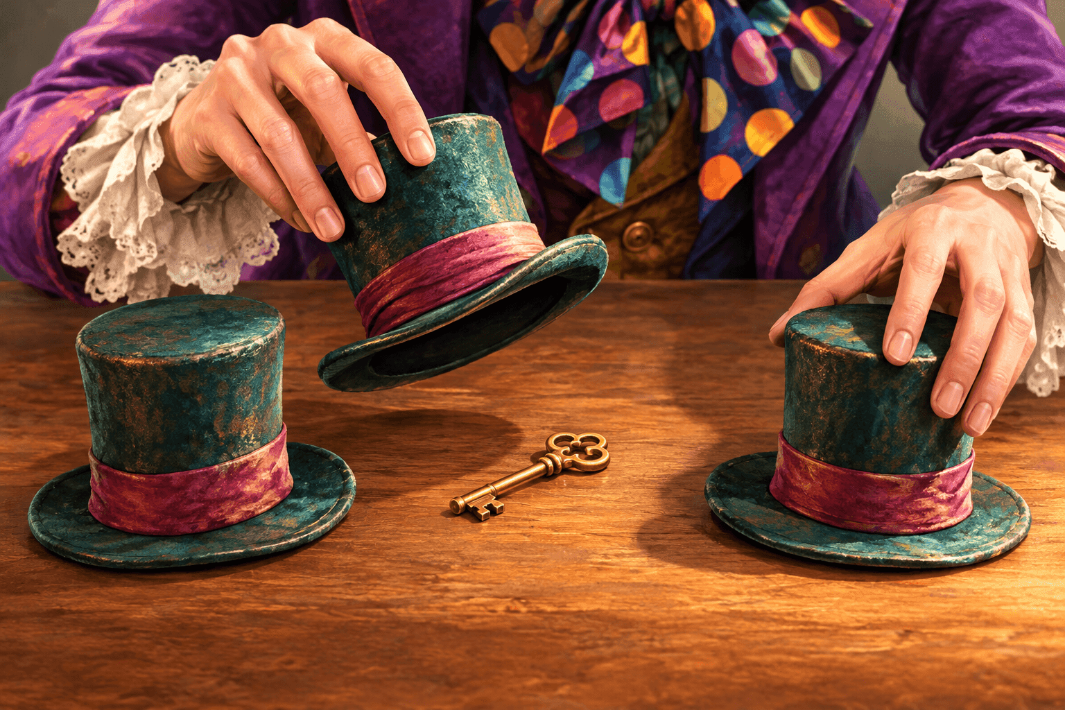 Jeu du bonneteau avec des cha-pots