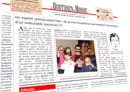 Une de journal : bravo les détectives !
